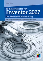 Cover von 3D-Konstruktionen mit Autodesk Inventor 2027