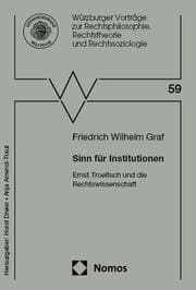 Cover von Sinn für Institutionen