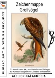 Cover von Zeichenmappe Greifvögel I