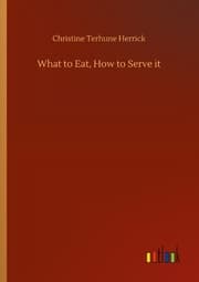 Cover von What to Eat, How to Serve it
