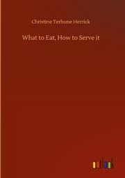 Cover von What to Eat, How to Serve it
