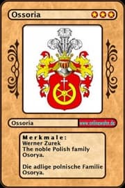 Cover von The noble Polish family Osorya. Die adlige polnische Familie Osorya.