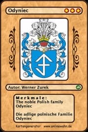 Cover von The noble Polish family Odyniec Die adlige polnische Familie Odyniec