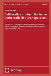 Cover von Deliberative mini-publics in der Demokratie des Grundgesetzes