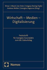 Cover von Wirtschaft - Medien - Digitalisierung