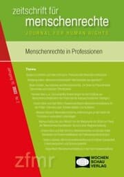 Cover von Menschenrechte in Professionen