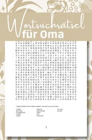 Cover von Wortsuchrätsel für Oma