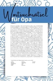 Cover von Wortsuchrätsel für Opa