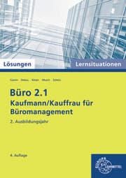 Cover von Büro 2.1, Lernsituationen 2. Ausbildungsjahr