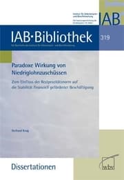 Cover von Paradoxe Wirkung von Niedriglohnzuschüssen