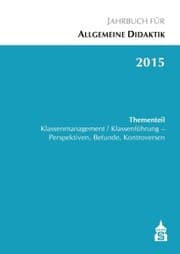 Cover von Jahrbuch für Allgemeine Didaktik 2015