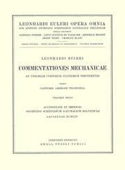 Cover von Commentationes mechanicae ad theoriam corporum fluidorum pertinentes 1st part