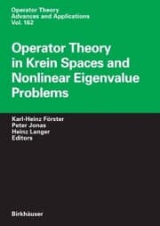 Cover von Operator Theory in Krein Spaces and Nonlinear Eigenvalue Problems