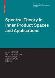 Cover von Spectral Theory in Inner Product Spaces and Applications