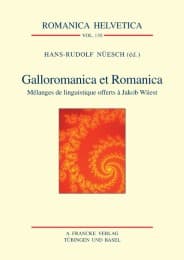 Cover von Galloromanica et Romanica