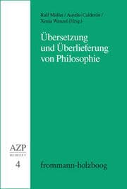 Cover von Übersetzung und Überlieferung von Philosophie