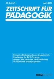 Cover von Exklusive Bildung und neue Ungleichheit