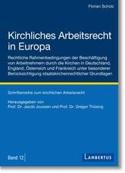Cover von Kirchliches Arbeitsrecht in Europa