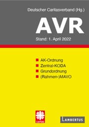 Cover von Richtlinien für Arbeitsverträge in den Einrichtungen des Deutschen Caritasverbandes (AVR)
