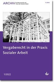 Cover von Vergaberecht in der Praxis Sozialer Arbeit