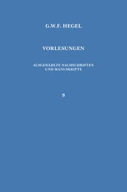 Cover von Vorlesungen. Ausgewählte Nachschriften und Manuskripte / Vorlesungen über die Geschichte der Philosophie