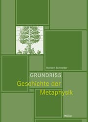 Cover von Grundriss Geschichte der Metaphysik