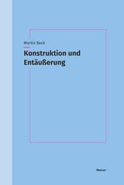 Cover von Konstruktion und Entäußerung