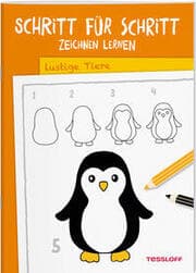 Cover von Schritt für Schritt Zeichnen lernen Lustige Tiere