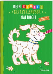 Cover von Mein buntes Glitzerzauber-Malbuch - Hund