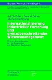 Cover von Internationalisierung industrieller Forschung und grenzüberschreitendes Wissensmanagement