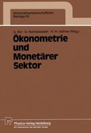 Cover von Ökonometrie und Monetärer Sektor