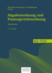 Cover von Abgabenordnung und Finanzgerichtsordnung