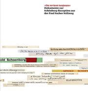 Cover von 'On revient toujours' - Dokumente zur Schönberg-Rezeption aus der Paul Sacher Stiftung