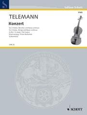 Cover von KONZERT G-DUR - 2 VA STR BC