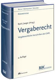 Cover von Vergaberecht