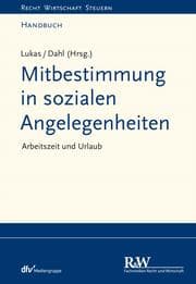 Cover von Mitbestimmung in sozialen Angelegenheiten, Band 1