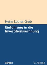 Cover von Einführung in die Investitionsrechnung