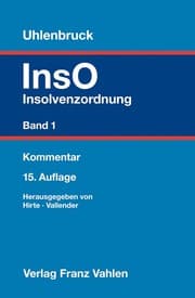 Cover von Insolvenzordnung 1