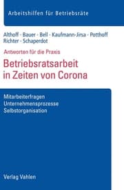 Cover von Betriebsratsarbeit in Zeiten von Corona
