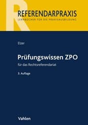 Cover von Prüfungswissen ZPO für das Rechtsreferendariat