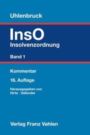 Cover von Insolvenzordnung Band 1