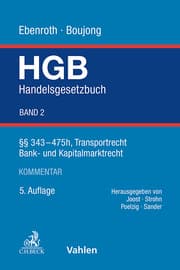 Cover von Handelsgesetzbuch (HGB) Bd. 2: §§ 343-475h, Transportrecht, Bank- und Kapitalmarktrecht