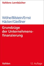 Cover von Grundzüge der Unternehmensfinanzierung