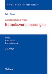 Cover von Betriebsvereinbarungen