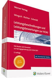Cover von Leistungsbeschreibungen und Leistungsbewertungen zur HOAI