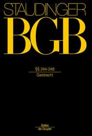 Cover von BGB: §§ 244-248