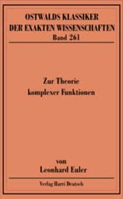 Cover von Zur Theorie komplexer Funktionen (1768-1783)
