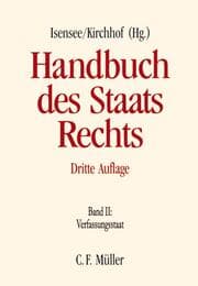 Cover von Handbuch des Staatsrechts der Bundesrepublik Deutschland II