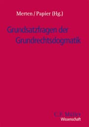 Cover von Grundsatzfragen der Grundrechtsdogmatik