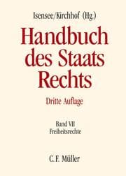 Cover von Handbuch des Staatsrechts der Bundesrepublik Deutschland VII